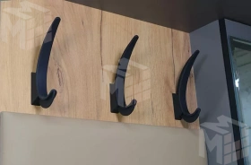 Вешалка настенная  Ольга-Лофт 6 Дуб Крафт Золотой/Темно-Серый