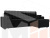 Угловой диван Камелот правый угол (Черный)