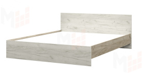 Кровать Басса КР-558 1600 дуб крафт серый - дуб крафт белый
