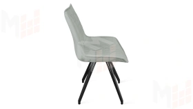 Стул Фэнди К4 Черный муар, Велюр Confetti Silver