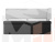 Кухонный прямой диван Стоун с углом (Черный\Белый)