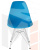 Стул обеденный DOBRIN DSR (ножки хром, цвет голубой (BE-02))