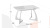 Стол обеденный раздвижной Конкорд Тип 2  Белый муар, Стекло матовое белый мрамор