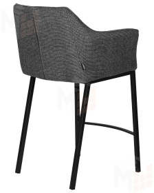 Стул полубарный DOBRIN LUCAS COUNTER (серая ткань (F-22))