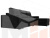 Угловой диван Дрезден правый угол (Черный)