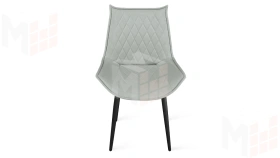 Стул Фэнди К1С  Черный муар, Велюр Confetti Silver