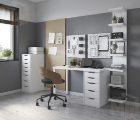 S00456 Ингар 2/5Т стол письменный 140x75x55, белый