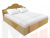 Интерьерная кровать Афина 180 (Желтый)