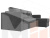 Угловой диван Принстон правый угол (Серый)