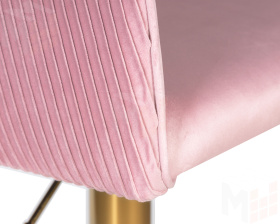 Стул барный DOBRIN DARCY GOLD (розовый велюр (1922-16))