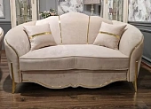 Диван Лара 2х местный бежевый золото (французская раскладушка)
