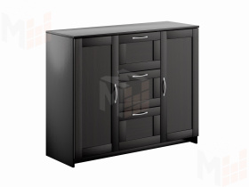 Тумба Сириус 2 двери 3 ящика 117*95 венге