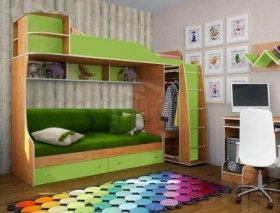 Двухъярусная кровать Фанки Кидз 12