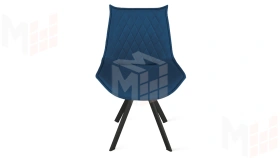 Стул Фэнди К2 Черный муар, Велюр Confetti Blue