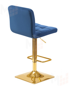 Стул барный DOBRIN GOLDIE (синий велюр (MJ9-117))