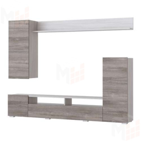 Гостиная МИЯ Ясень Анкор Светлый - Дуб Клабхаус серый