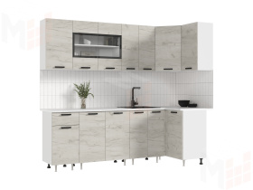 Кухня Рио New угловая 2,4*1,0 м Крафт белый