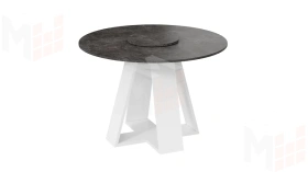 Стол обеденный Райнер Тип 1 Белый, Ателье темный