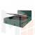 Мягкая кровать Лана 1,6 с подъемным механизмом (зеленый велюр)