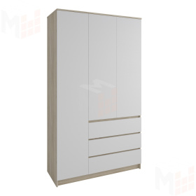Шкаф Челси 1200 (сонома/белый глянец)