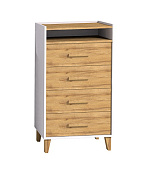 Комод  Айрис 45 Белый/Дуб золотистый