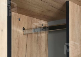 Шкаф угловой Ольга-Лофт 9.1 Дуб Крафт Золотой/Темно-Серый