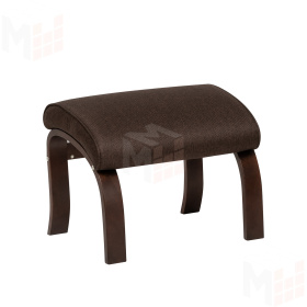 Пуф Leset Универсальный с кантом (Орех текстура/Malmo 28 (коричневый), кант Malmo 28 (коричневый))