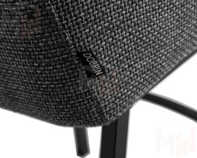 Стул полубарный DOBRIN LUCAS COUNTER (серая ткань (F-22))