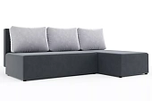 Угловой диван Рим Светло-серый, Темно-серый
