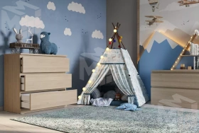 Комод Варма 3 дуб беленый