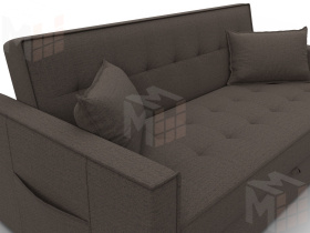 Диван прямой Лига-104 (160) ( Амур 05 коричневый )