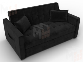 Диван прямой Лига-104 (140) ( SEVEN 35 черный )
