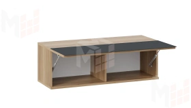 Шкаф навесной Глосс - ТД 319.03.26 Яблоня Беллуно, Стекло Графит матовый