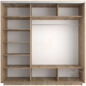 Шкаф-купе Элемент трио 2400 Сонома