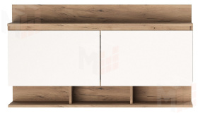 Антресоль  ГРЕТТА 1200  Дуб Крафт золотой-Белый