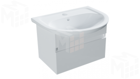 Подвесная тумба с раковиной Классик 55 см