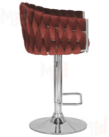 Стул барный DOBRIN MARCEL (винный велюр (MJ9-35))