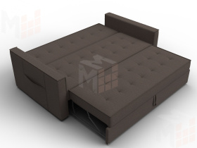 Диван прямой Лига-104 (160) ( Амур 05 коричневый )