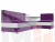 Кухонный угловой диван Милан правый угол (Фиолетовый\Белый)