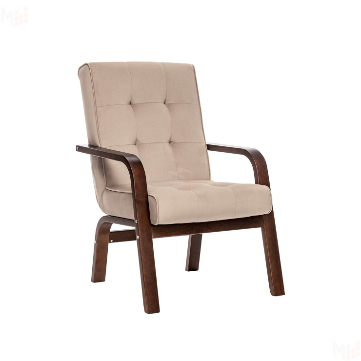 Кресло Leset Модена (Орех текстура/V23 молочный шоколад)
