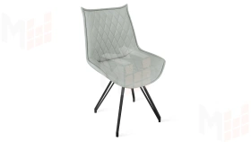 Стул Фэнди К4 Черный муар, Велюр Confetti Silver