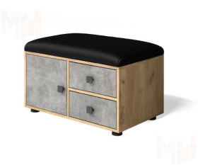 Обувница Мини-Лайт МЛ-5 Дуб крафт золотой/ателье светлое