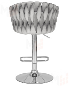 Стул барный DOBRIN MARCEL (серый велюр (MJ9-75))