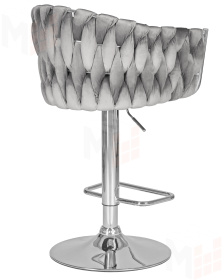 Стул барный DOBRIN MARCEL (серый велюр (MJ9-75))