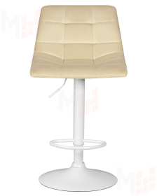 Стул барный DOBRIN TAILOR WHITE (бежевый велюр (MJ9-10))