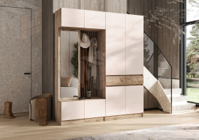 Шкаф Роджинамиф 2-х створчатый (крафт серый/кашемир)