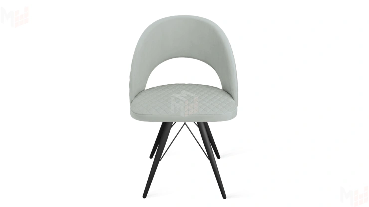 Стул Гэтсби К3 Черный муар, Велюр Confetti Silver