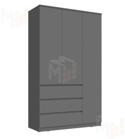 Шкаф Челси 1200 (графит)