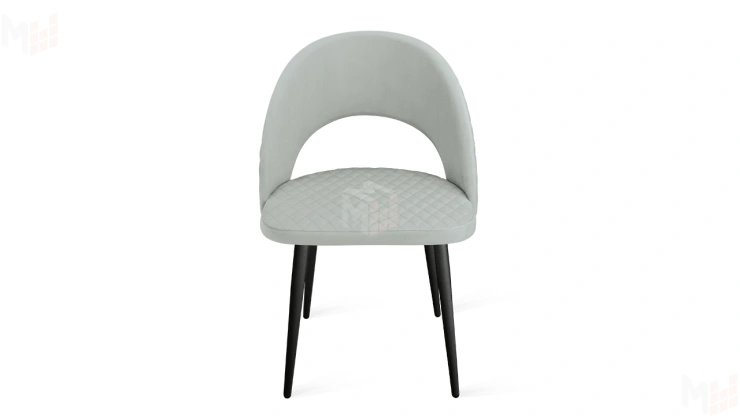 Стул Гэтсби К1К Черный муар, Велюр Confetti Silver