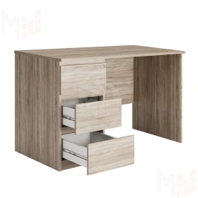 Стол письменный Кастор 3 ящика сонома